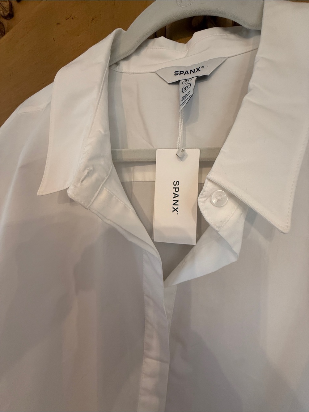 White Pull Over Shirt - Classic Tailored Fit - Picture 4 of 10